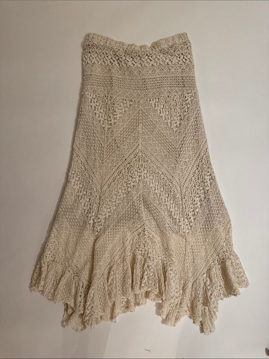 Solitaire Dresses & Skirts - Solitaire Cream Crochet Lace Maxi Skirt